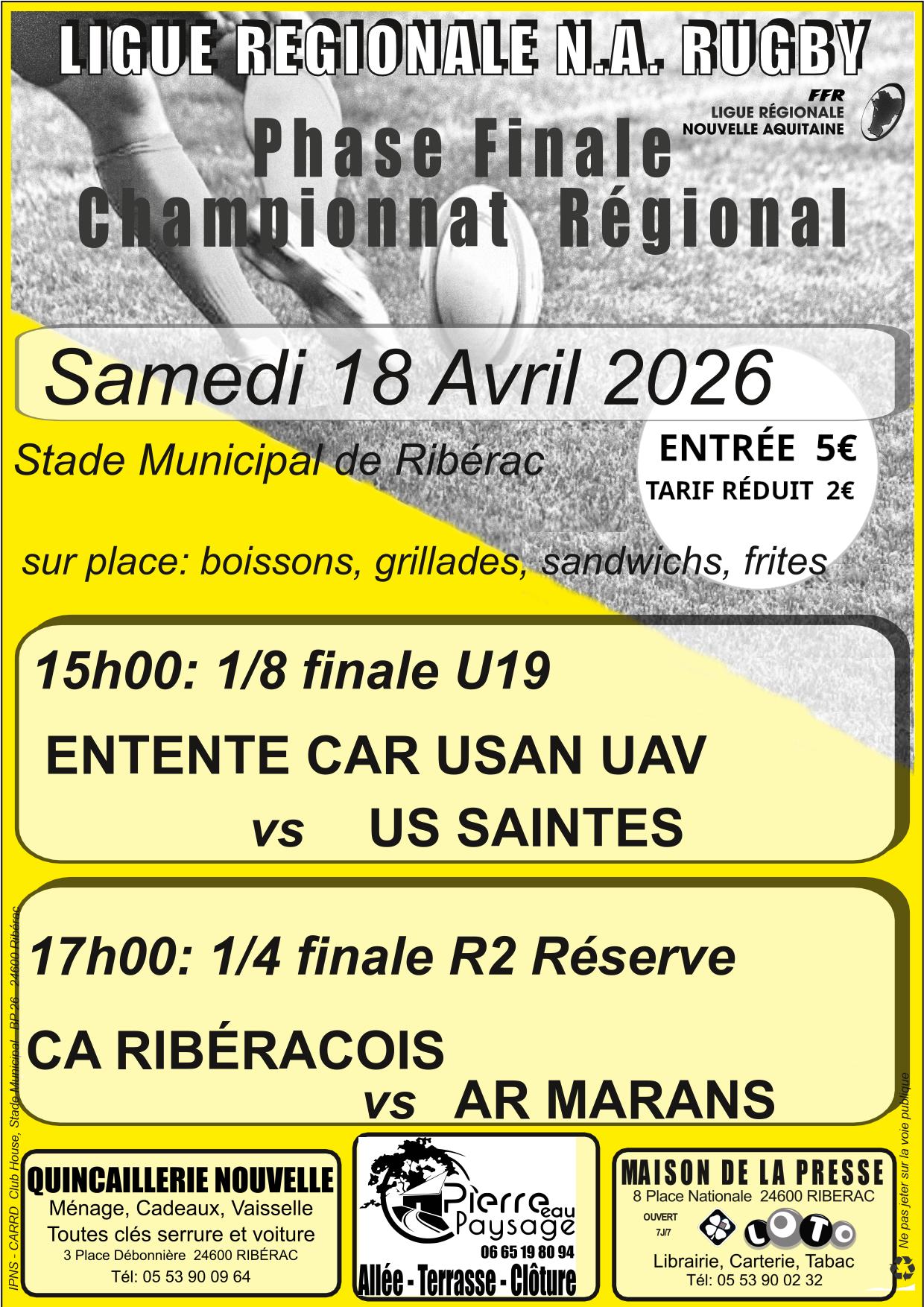 Actus du week-end du 18 et 19 avril 2026